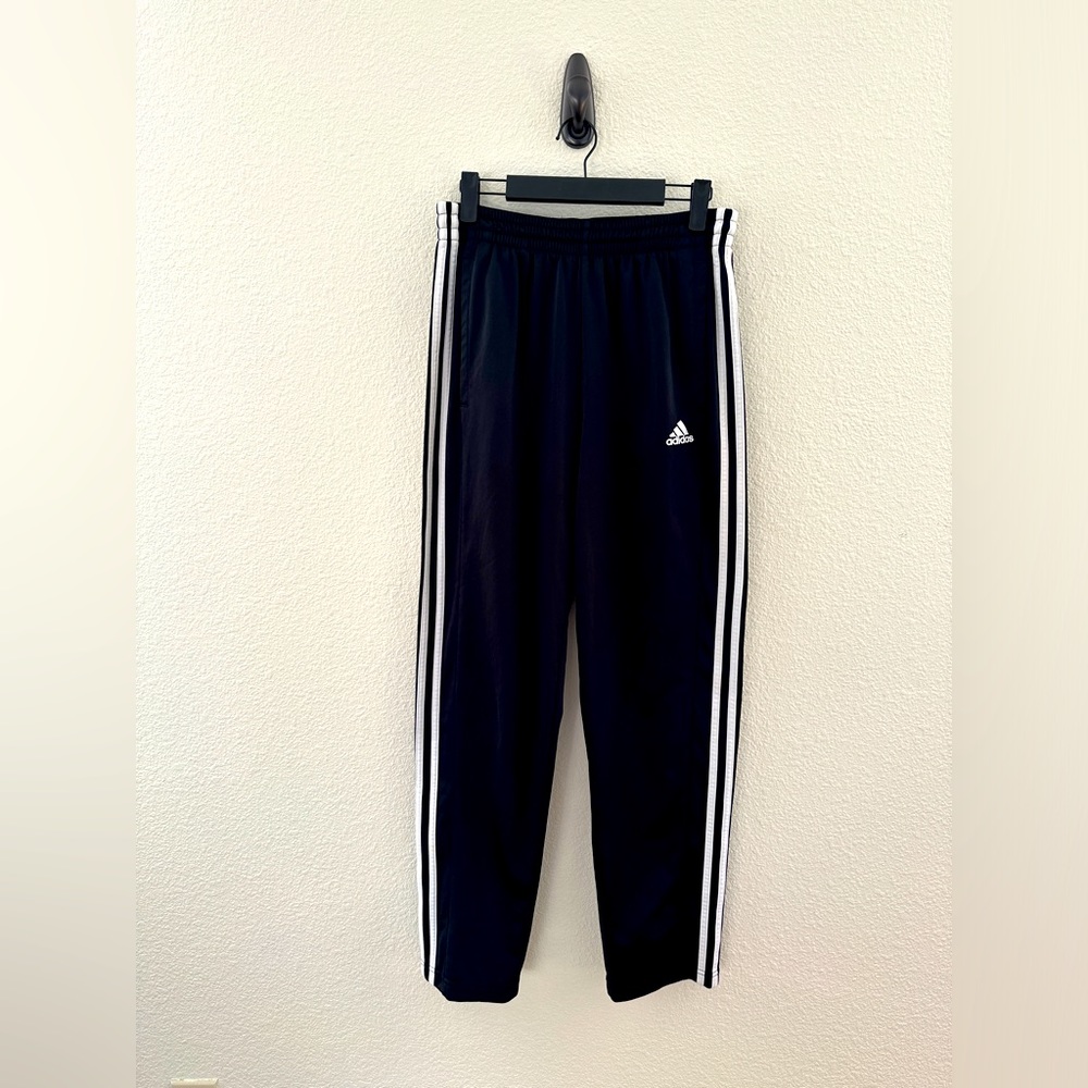 Adidas Women's Black Three-Stripe Track Pants